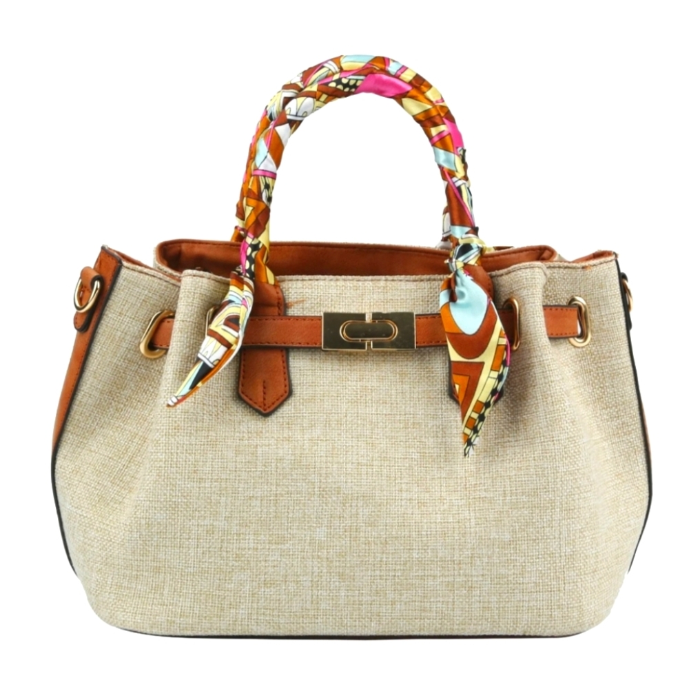 Linen Scarf Tote Bag